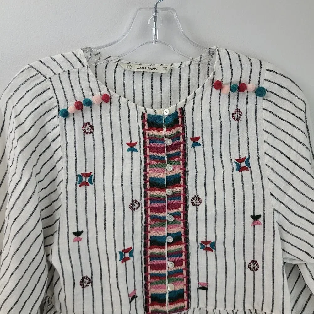 ZARA boho peasant blouse - Picture 2 of 9